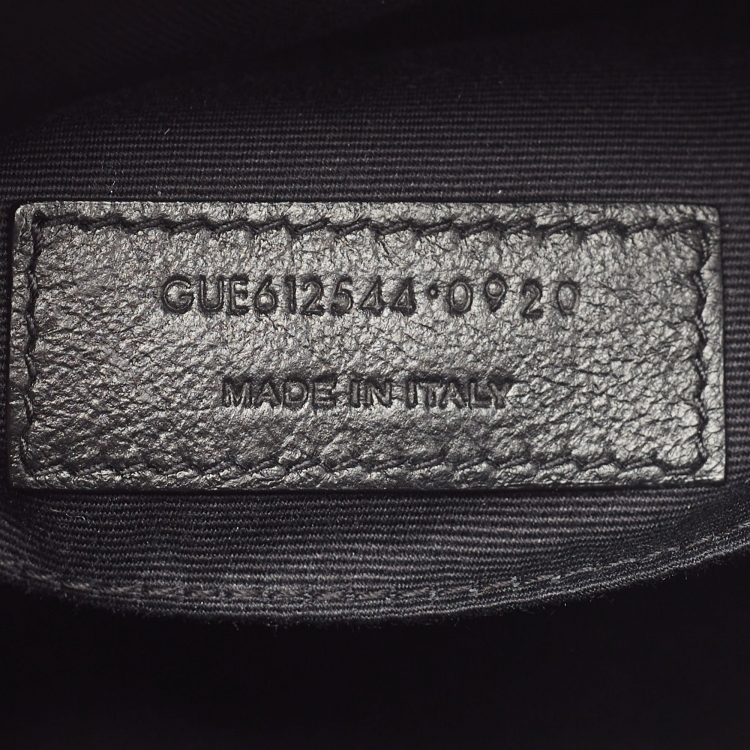 مملوكة مسبقًا Saint Laurent Olive Green Matelassé Leather Lou Camera Crossbody Bag
