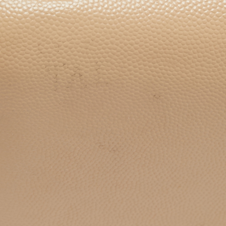 مملوكة مسبقًا Saint Laurent Beige Leather Monogram Kate Chain Shoulder Bag