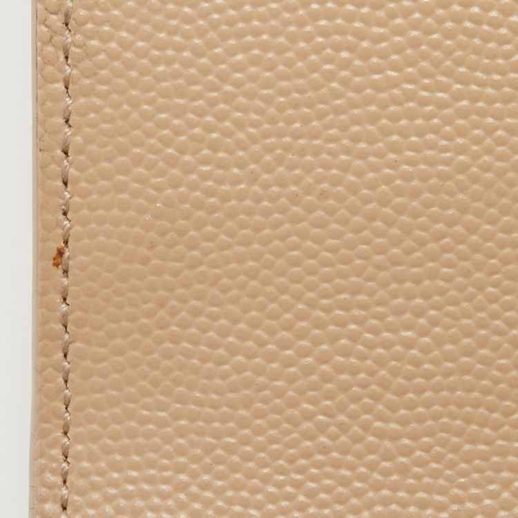 مملوكة مسبقًا Saint Laurent Beige Leather Monogram Kate Chain Shoulder Bag