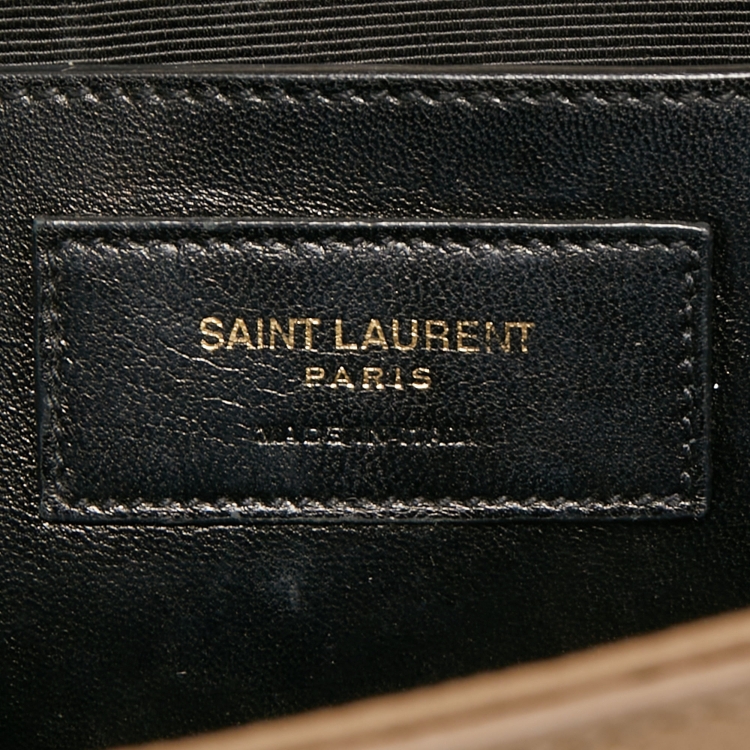 مملوكة مسبقًا Saint Laurent Beige Leather Monogram Kate Chain Shoulder Bag