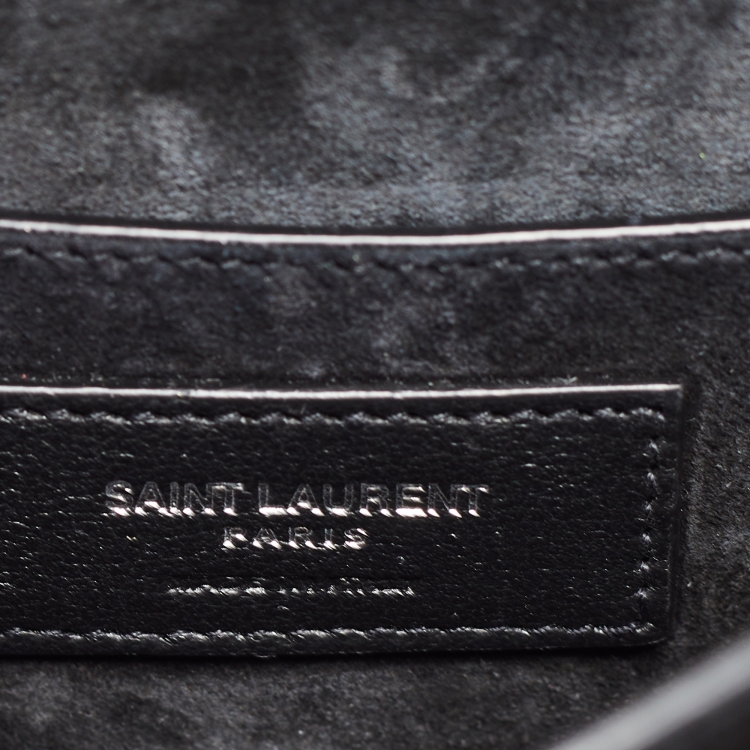 Pre Owned Saint Laurent Silver Mirrored Leather Sunset Shoulder Bag
