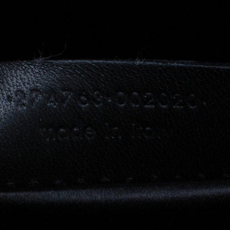 Pre Owned Saint Laurent Black Leather Medium Cabas Chyc Tote