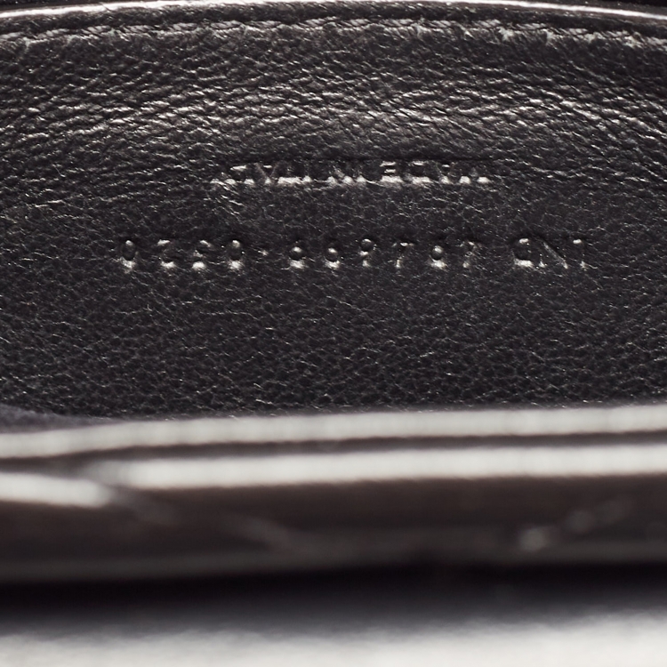 Pre Owned Saint Laurent Black Quilted Leather Small Loulou Shoulder Bag
