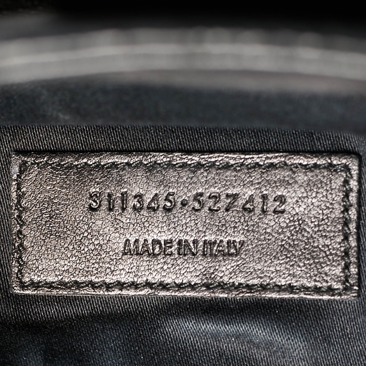 مملوكة مسبقًا Saint Laurent Black Leather Medium Cabas Y-Ligne Tote