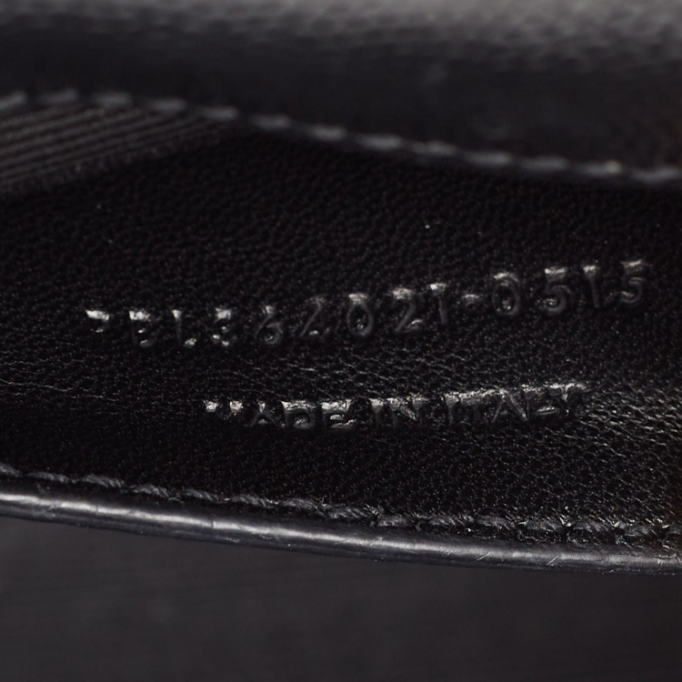 Pre Owned Saint Laurent Black Leather Medium Kate Shoulder Bag