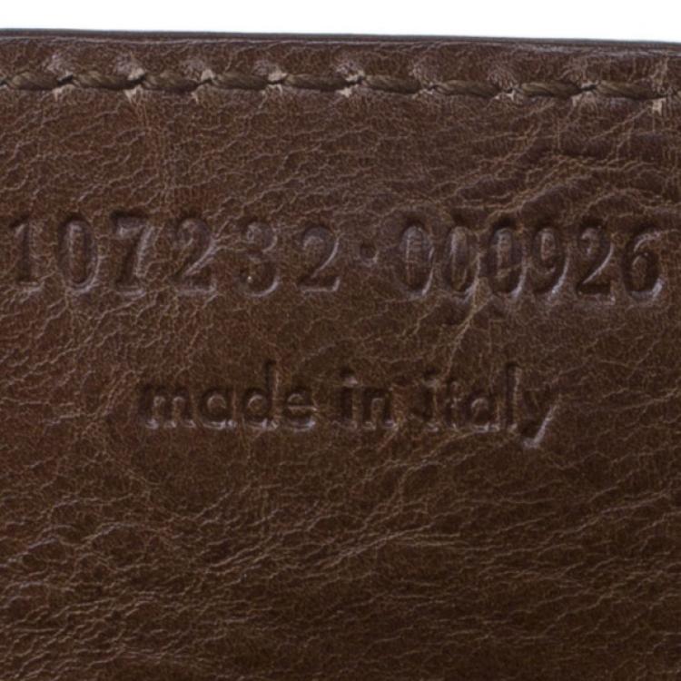 Pre Owned Saint Laurent Paris Brown Leather Small Mombasa Hobo