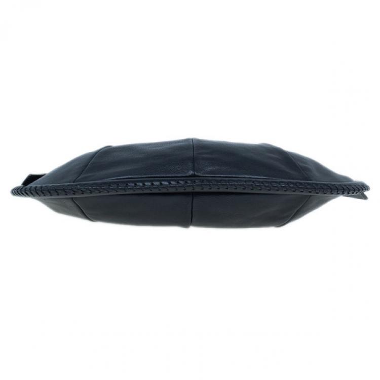 Pre Owned Saint Laurent Paris Black Leather Small Mombasa Hobo
