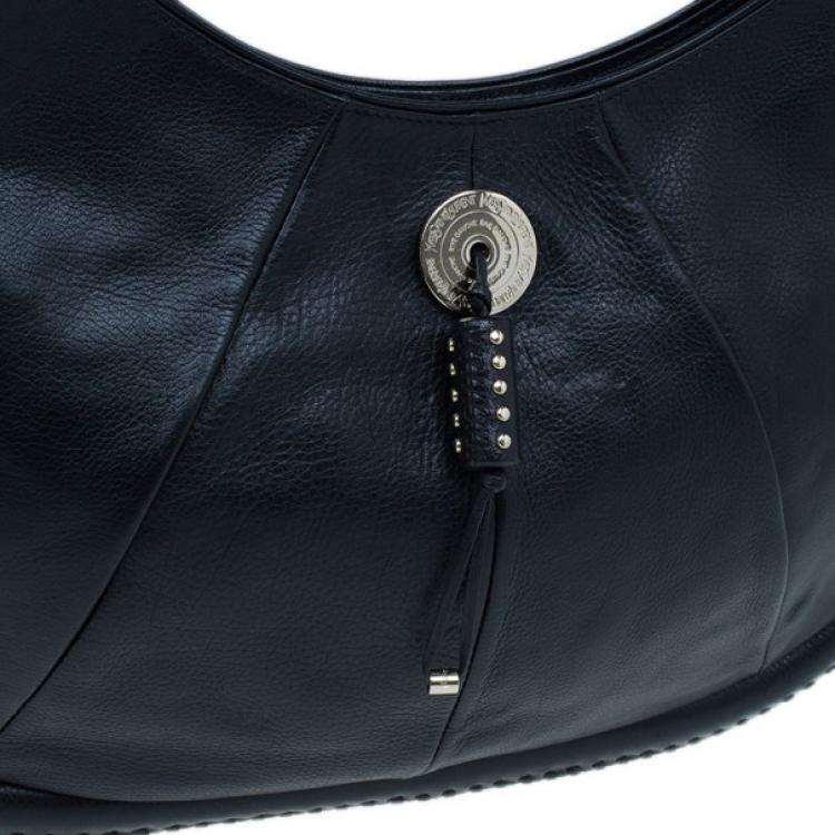 Pre Owned Saint Laurent Paris Black Leather Small Mombasa Hobo