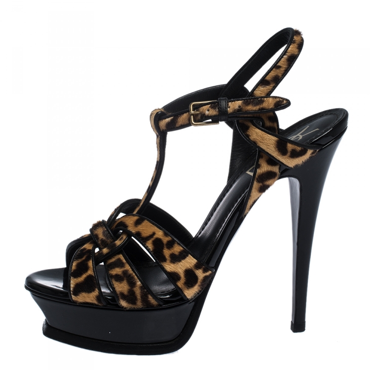 Leopard 2024 platform sandals