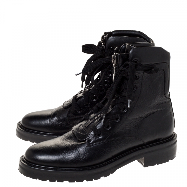 saint laurent paris combat boot