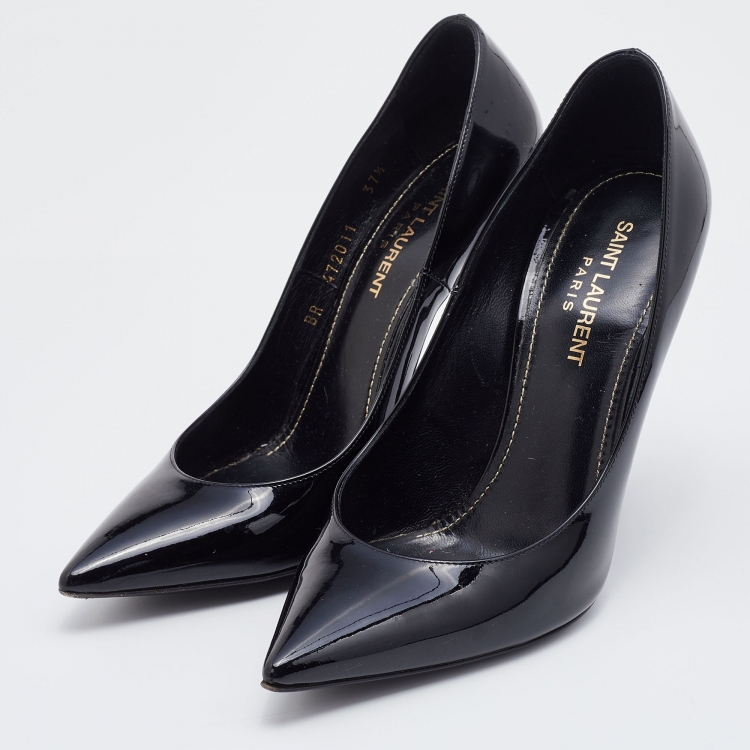 SAINT LAURENT Opyum patent-leather and PVC pumps