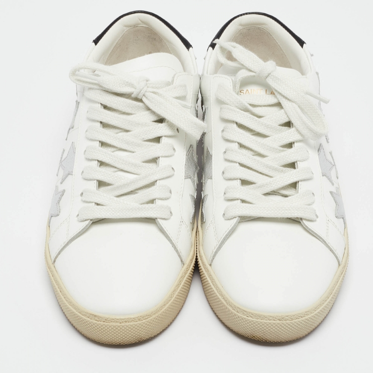 Pre Owned Saint Laurent White  Leather Court Classic Sneakers Size 37
