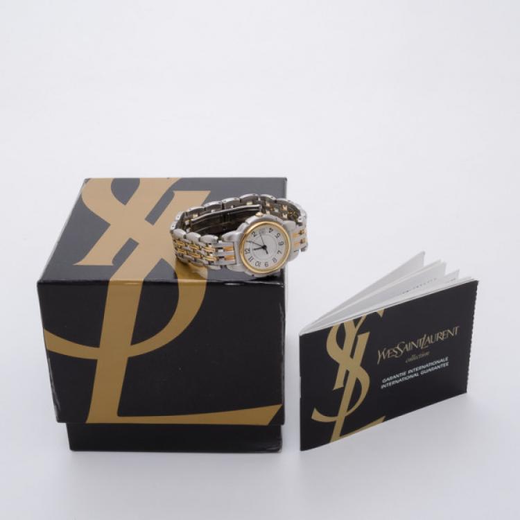 Pre Owned Yves Saint Laurent Swiss Made Ladies Watch SS/GP