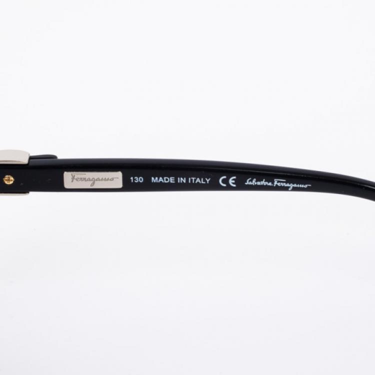 Pre Owned Salvatore Ferragamo Black 646S Oversized Womens Sunglasses