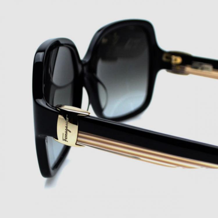مملوكة مسبقًا Salvatore Ferragamo Black SF659S Womens Sunglasses