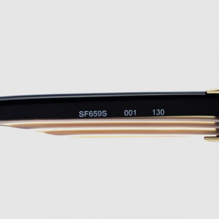 مملوكة مسبقًا Salvatore Ferragamo Black SF659S Womens Sunglasses