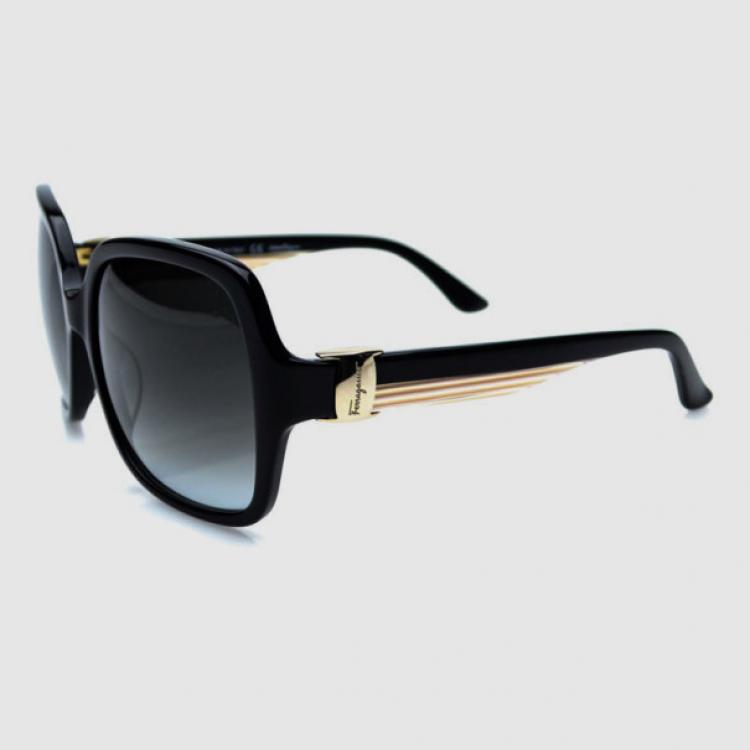 مملوكة مسبقًا Salvatore Ferragamo Black SF659S Womens Sunglasses