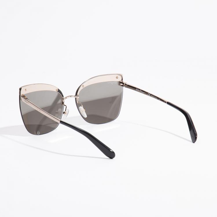 Pre Owned Salvatore Ferragamo Silver Butterfly Sunglasses