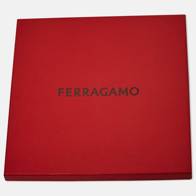 Pre Owned Salvatore Ferragamo Multicolor Togo Print Square Silk Scarf