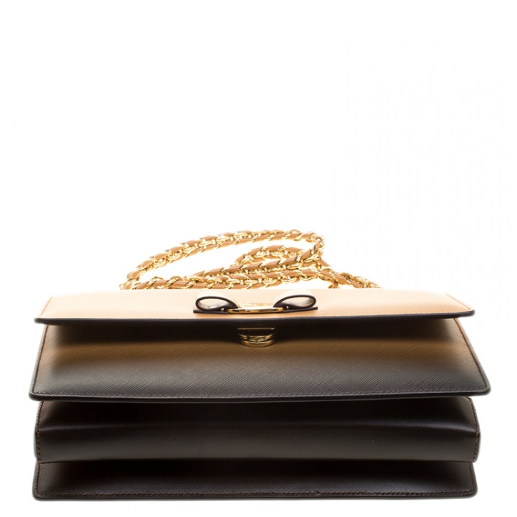 مملوكة مسبقًا Salvatore Ferragamo Caramel/Brown Leather Ginny Shoulder Bag