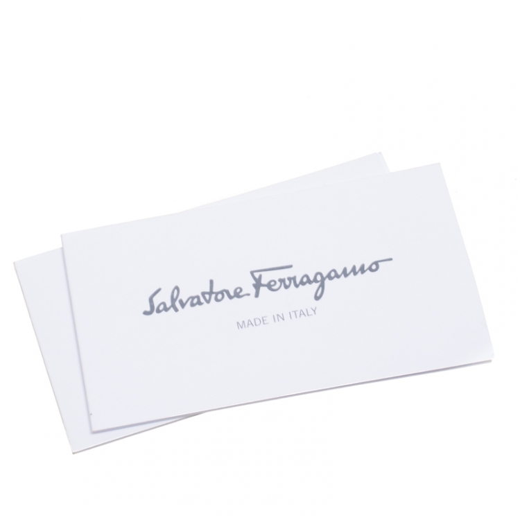 Pre Owned Salvatore Ferragamo Red Leather Vara Bow Clutch