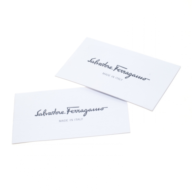 Pre Owned Salvatore Ferragamo Blue Leather Miss Vara Wallet