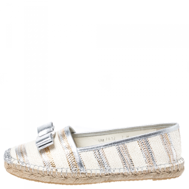 Salvatore ferragamo outlet sannio leather espadrilles