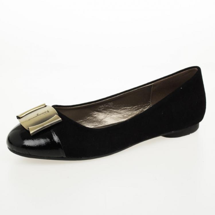 ferragamo black flats