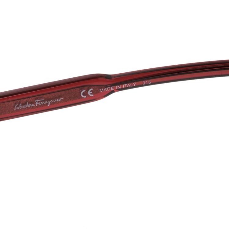 Pre Owned Salvatore Ferragamo Burgundy SF 816S Wayfarer Sunglasses
