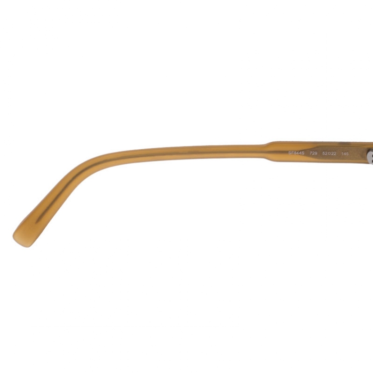 Pre Owned Salvatore Ferragamo Honey Brown/Olive SF844 Wayfarer Sunglasses