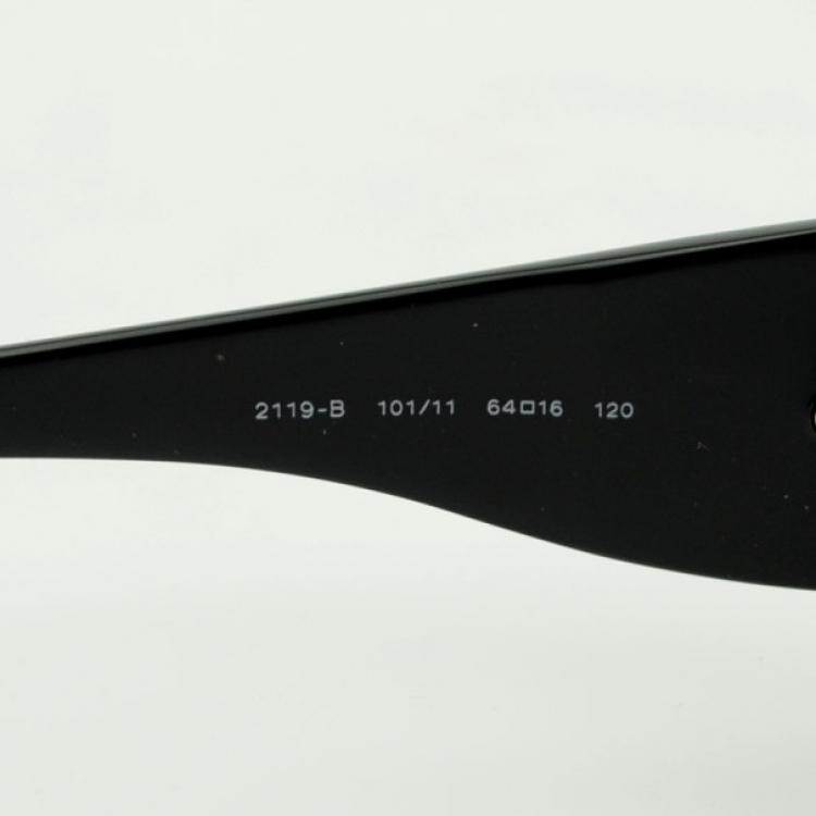 Pre Owned Salvatore Ferragamo Black Sunglasses With Crystals