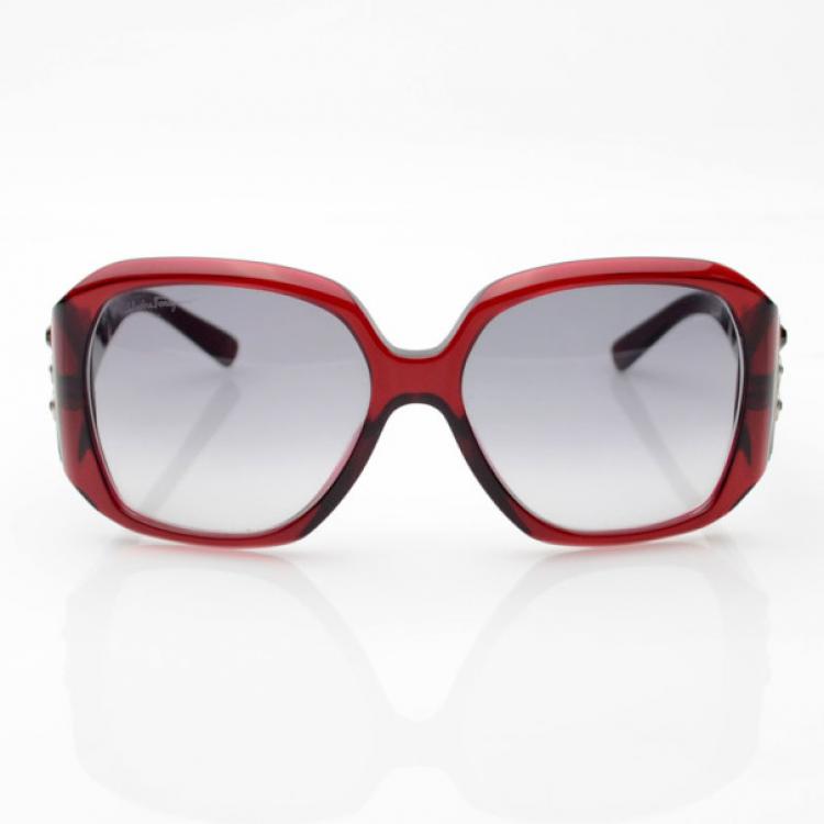 مملوكة مسبقًا Salvatore Ferragamo 2168-B Burgundy Sunglasses