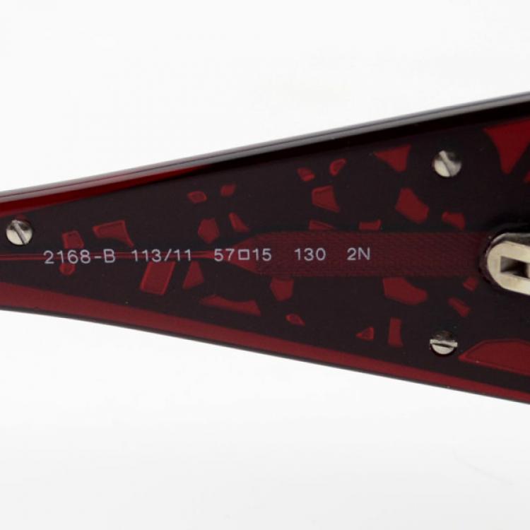 مملوكة مسبقًا Salvatore Ferragamo 2168-B Burgundy Sunglasses