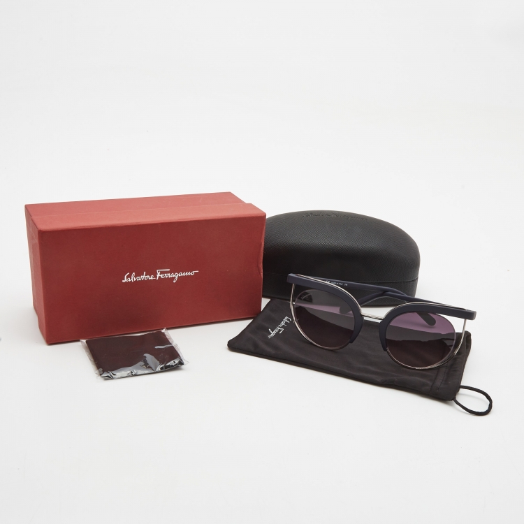 مملوكة مسبقًا Salvatore Ferragamo Plum Gradient SF909S Cat Eye Sunglasses