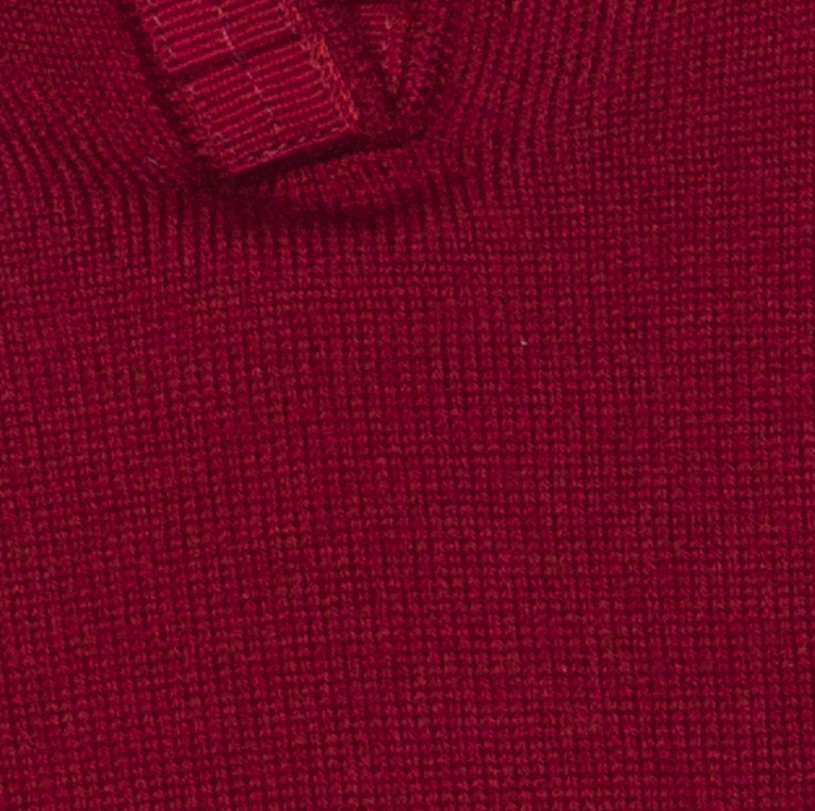 Pre Owned Salvatore Ferragamo Red Wool Puff Sleeve Top XL
