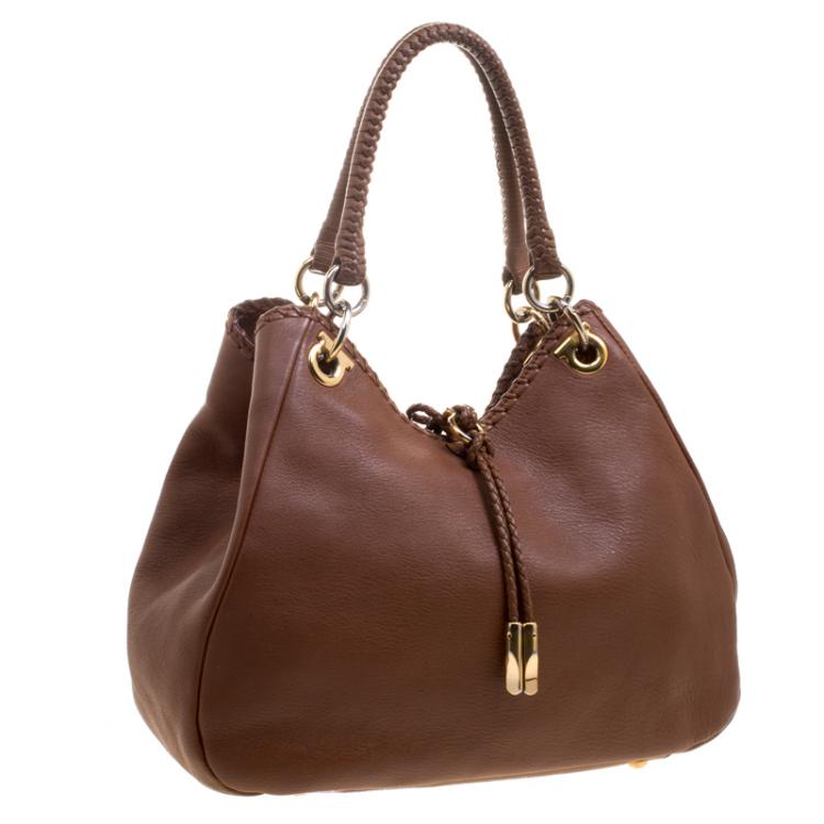 مملوكة مسبقًا Salvatore Ferragamo Brown Leather Tote