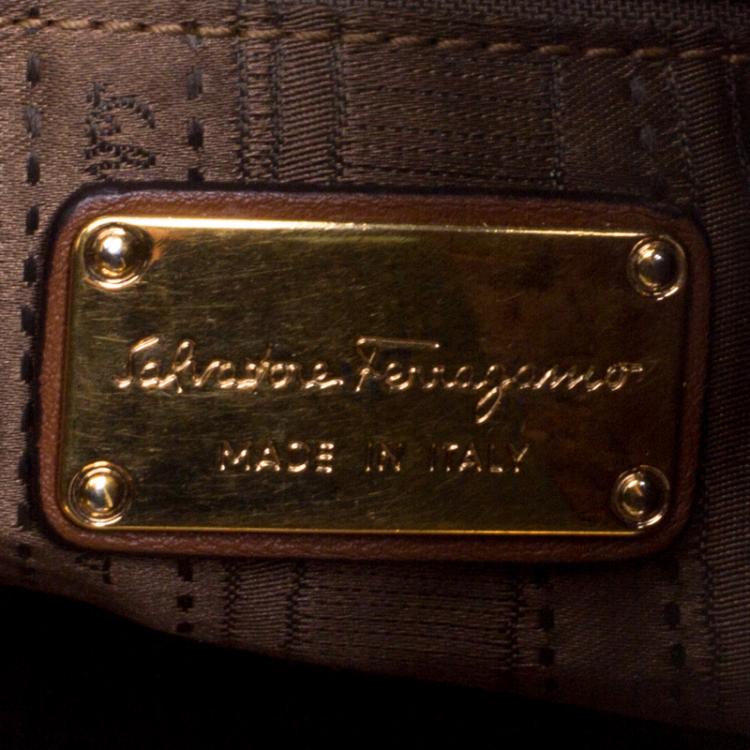 مملوكة مسبقًا Salvatore Ferragamo Brown Leather Tote