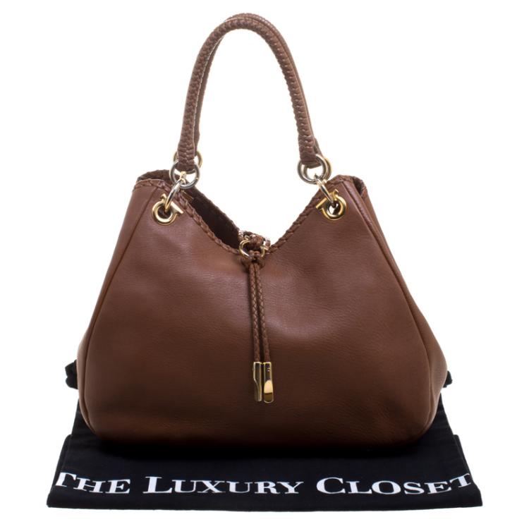 مملوكة مسبقًا Salvatore Ferragamo Brown Leather Tote
