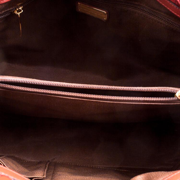 مملوكة مسبقًا Salvatore Ferragamo Red Patent Leather Miss Vara Tote
