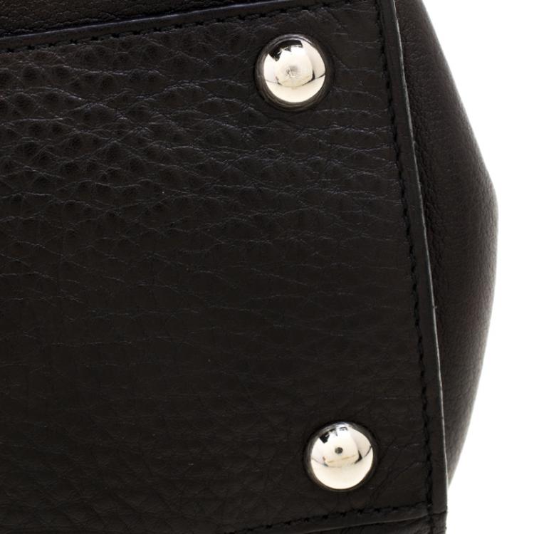 Pre Owned Salvatore Ferragamo Black Leather Satchel