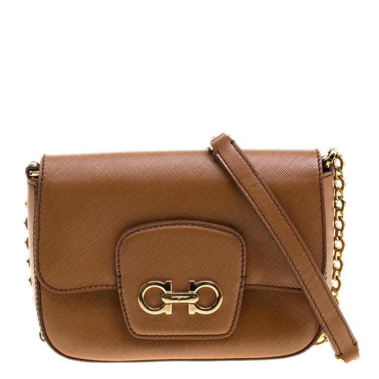 Product tan orders logo Saffiano Crossbody wallet