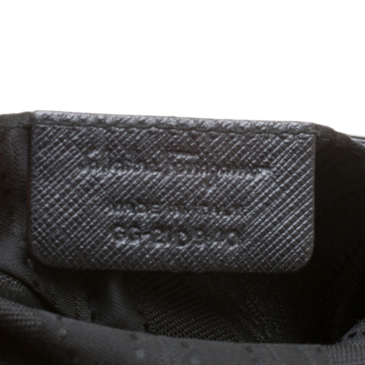 Pre Owned Salvatore Ferragamo Black Leather Batik Tote