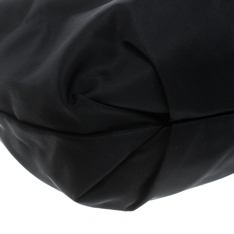 Pre Owned Salvatore Ferragamo Black Nylon Hobo