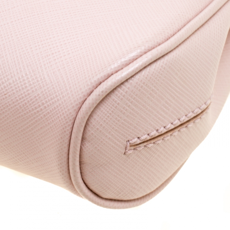 Pre Owned Salvatore Ferragamo Blush Pink Leather Shoulder Bag