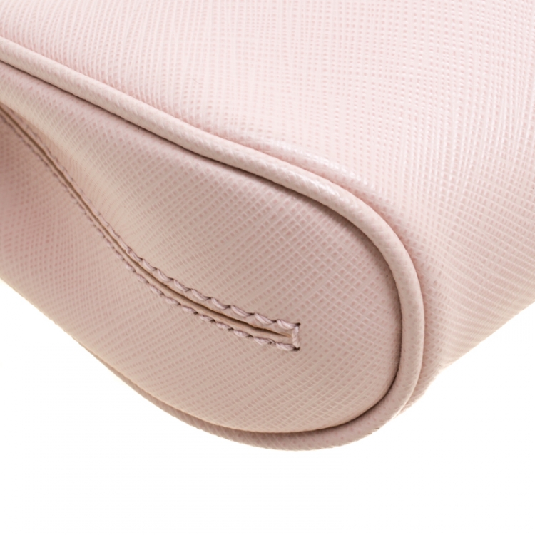 Pre Owned Salvatore Ferragamo Blush Pink Leather Shoulder Bag
