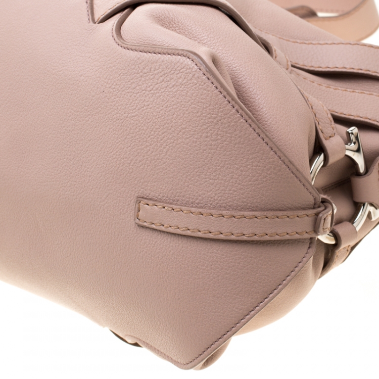 Pre Owned Salvatore Ferragamo Dusty Pink Leather Hobo