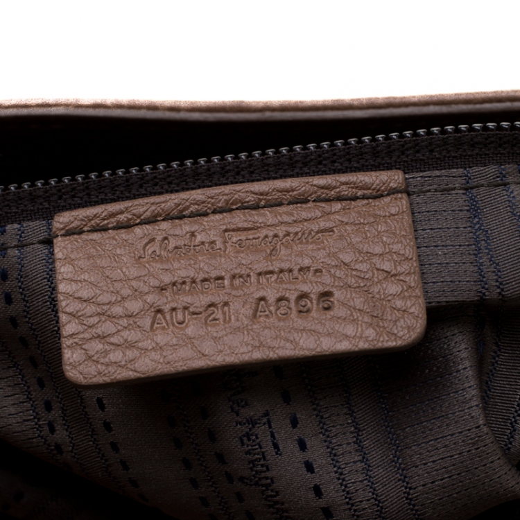 مملوكة مسبقًا Salvatore Ferragamo Beige Leather Medium Sofia Satchel
