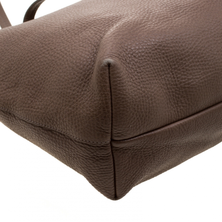 Pre Owned Salvatore Ferragamo Brown Leather Tote
