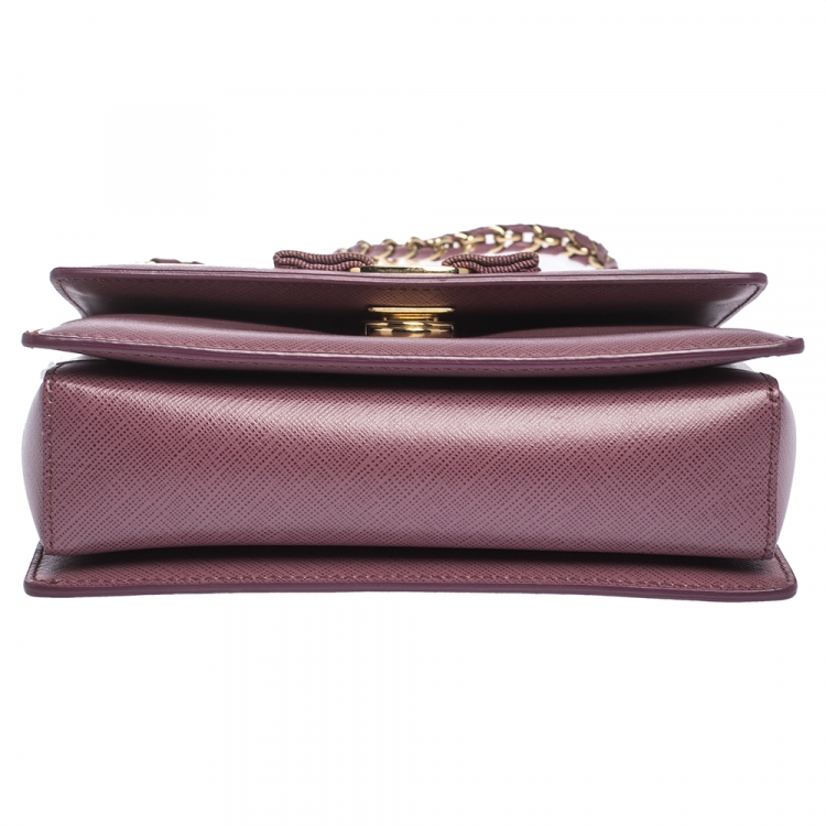مملوكة مسبقًا Salvatore Ferragamo Old Rose Leather Ginny Shoulder Bag