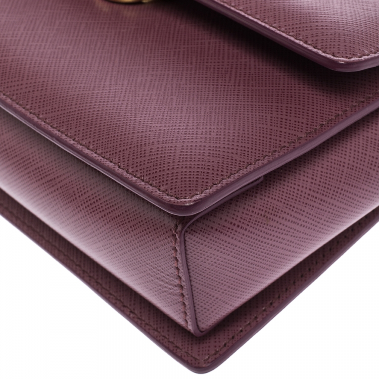 مملوكة مسبقًا Salvatore Ferragamo Old Rose Leather Ginny Shoulder Bag